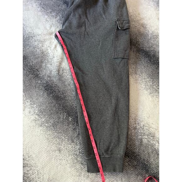 Nike Mens Club Fleece Classic Cargo Reworked Distressed Gray Joggers Size Large - Picture 11 of 11